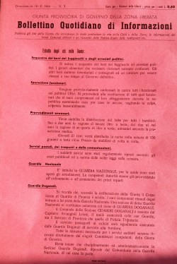 Bollettino GPG  - n. 1: 18 settembre